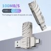 Lenovo Thinkplus MU232 USB 3.2 + USB-C Dual Head Flash Drive 128GB - 4