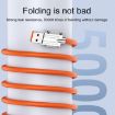 Mech Series 6A 120W USB-C Fast Charging Data Cable - 1.2m (Orange) - 4