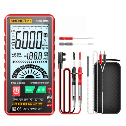 ANENG 616 Digital Capacitance Multimeter - Red Color Box - 1