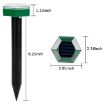 Hexagonal Solar Ultrasonic Mole Repeller - Outdoor Animal Repeller - 3