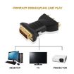 Gold Plated DVI-I 24+5 Male to 3 RCA Video Audio AV Converter - 5