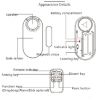 MC-02 Wireless Door Alarm Remote Control - Anti-theft for Household Doors - 7