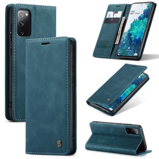Samsung Galaxy S20 FE CaseMe 013 Leather Case Blue - 1