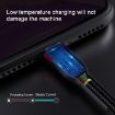 ROMOSS CB12B 2.4A Fast Charging Cable for iPhone/iPad - 2m Gray Black - 4