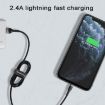ROMOSS CB12B 2.4A Fast Charging Cable for iPhone/iPad - 2m Gray Black - 9