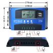 YCX-003 Solar Charging Controller 30-100A with LED Screen & Dual USB Port - 4