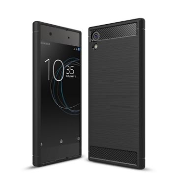 Sony Xperia XA1 Carbon Fiber Shockproof TPU Rugged Armor Case - 1