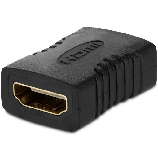 HDMI 19 Pin Female to Female Adapter - Black - 1
