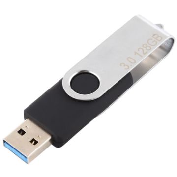 128GB Twister USB 3.0 Flash Disk USB Flash Drive - Black - 1
