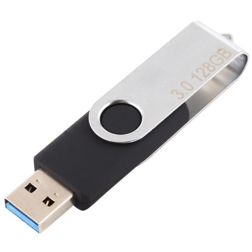 128GB Twister USB 3.0 Flash Disk USB Flash Drive - Black - 1