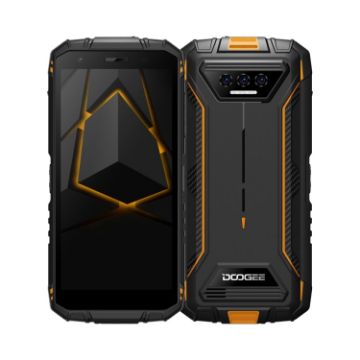 Picture of DOOGEE S41T Rugged Phone, 4GB+64GB, IP68/IP69K Waterproof, Triple AI Cameras, 6300mAh Battery (Orange)