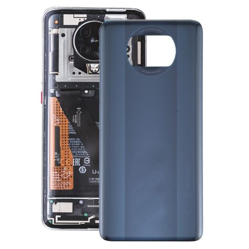 Original Battery Back Cover for Xiaomi Poco X3 NFC (Black) - 1