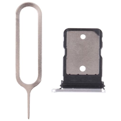 Google Pixel 7A SIM Card Tray with SIM Pin - Silver - 1