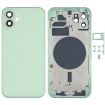 Green Back Housing Cover with SIM Card Tray & Side Keys & Camera Lens for iPhone 12 - 1