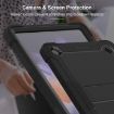 Samsung Galaxy Tab A9 Shockproof Silicone Hybrid PC Tablet Case Black - 3