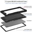 Samsung Galaxy Tab A9 Shockproof Silicone Hybrid PC Tablet Case Black - 6