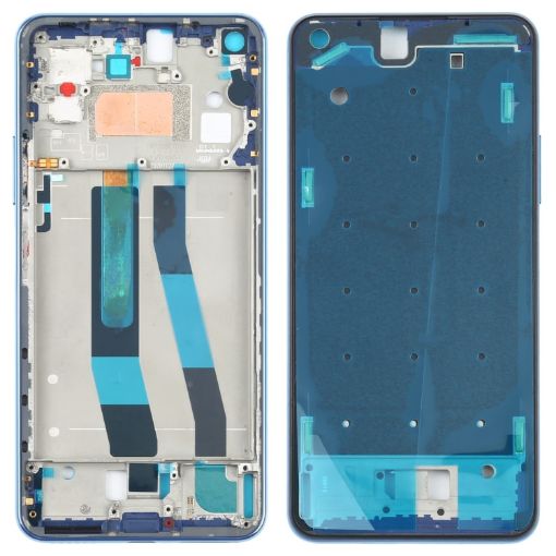 Front Housing LCD Frame Bezel Plate for Xiaomi Mi 11 Lite 4G (Blue) - 1