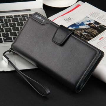 Baellerry Casual Wallet Long Clutch Tri-fold Wallet for Men - 1