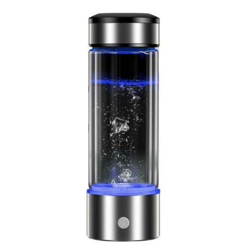Portable Hydrogen-Rich Water Cup, 450ml (Black) - 1