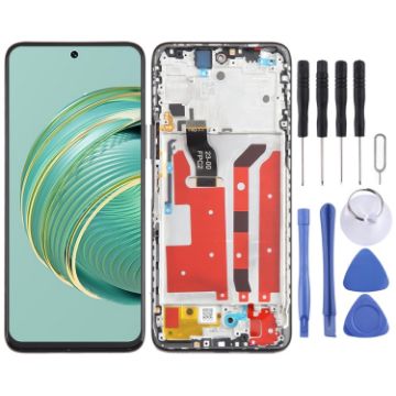 Huawei Nova 10z LCD Screen Digitizer Assembly with Frame - Black - 1