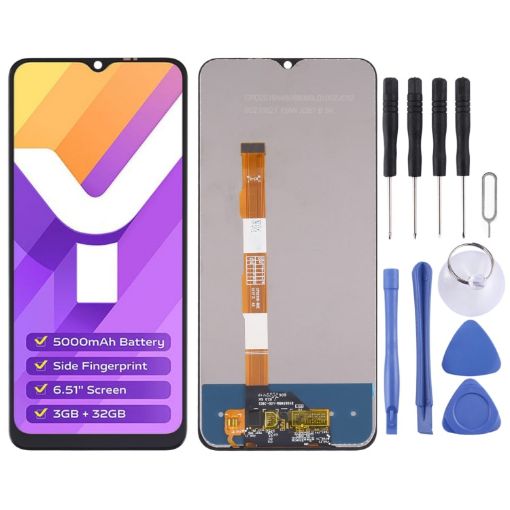 LCD Screen and Digitizer Assembly for Vivo Y15s/Y15a V2120 - 1