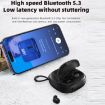 T&G TG-813 2 in 1 TWS Bluetooth Speaker Earphone (Black) - 2