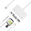 5 in 1 8 Pin to USB HUB USB-C 3.5mm Earphone SD TF Card Reader - 6