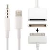 8 Pin Audio Adapter - White, Not Compatible with iOS 10.3.1+ - 1