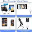 3 in 1 8 Pin Male to Dual USB Female Camera Adapter - 7
