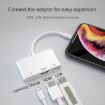 3 in 1 HDMI USB 8 Pin Charging Female to 8 Pin Male OTG Cable - 8