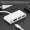 4 in 1 8 Pin to HDMI Converter with Charging and USB Ports - 9