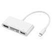 5 in 1 8 Pin to HDMI + SD/TF Card Slot + USB Converter - 1