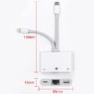 NK-107 Pro 3 in 1 USB-C/Type-C + 8 Pin Male to USB + RJ45 Adapter - 3
