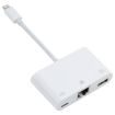 NK-107 3 in 1 8 Pin Male to USB + Ethernet + Power Adapter - 1