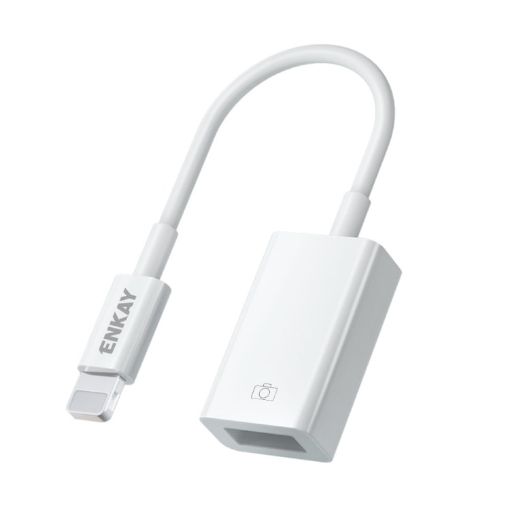 ENKAY ENK-AT108 8 Pin to USB 3.0 OTG Adapter Data Cable for iPhone/iPad - 1