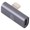 8 Pin Male to USB-C Female Elbow Adapter - 1