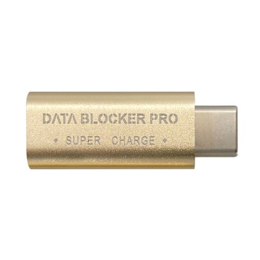 GE07 USB-C Data Blocker Fast Charging Connector - Gold - 1