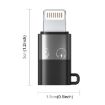 PULUZ USB-C/Type-C to 8 Pin OTG Adapter - Black - 2