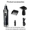 BD-9400 Electric Nose Hair Device Set - Black - 6