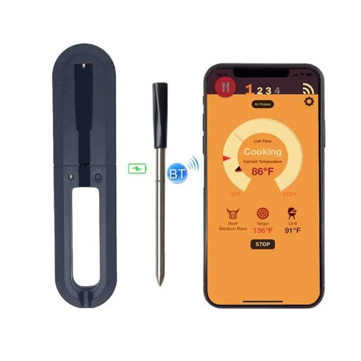 Wireless Bluetooth BBQ Thermometer for Kitchen Food Barbecue - 1