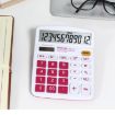 OSALO OS-837VC 12 Digits Colorful Desktop Calculator Solar Energy Dual Power - 2