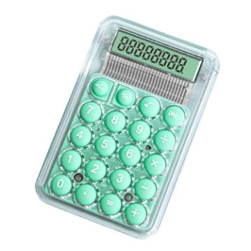 Small Silent Simple Calculator Mini Candy Green - 1