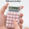 Small Silent Simple Calculator Mini Candy Pink - 5