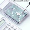 Small Silent Simple Calculator Mini Candy Purple - 4