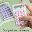 Small Silent Simple Calculator Mini Candy Purple - 6