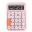 Picture of 12-digit Mechanical Keyboard Calculator Office Student Exam Calculator Display (Pink)