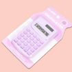 Small Solid Color Calculator Dormitory Student Office Exam Tool - Purple - 7