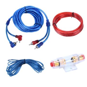 YH-128 1200W Car Amplifier Audio Power Cable Subwoofer Wiring Kit - 1