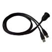 1m USB 3.0 Dock Car Ship Motorcycle Dashboard Panel Extension Cord - 4