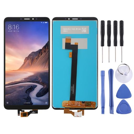 LCD Screen and Digitizer Assembly for Xiaomi Mi Max 3 - Black - 1
